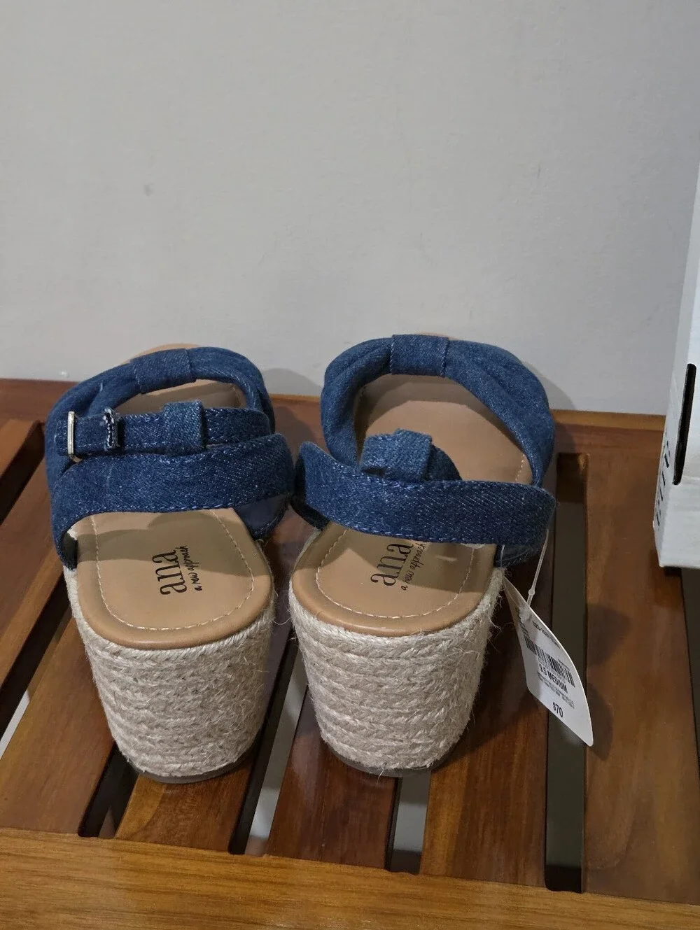 a.n.a Blue Dukes Denim Bow Knotted Espadrille 3